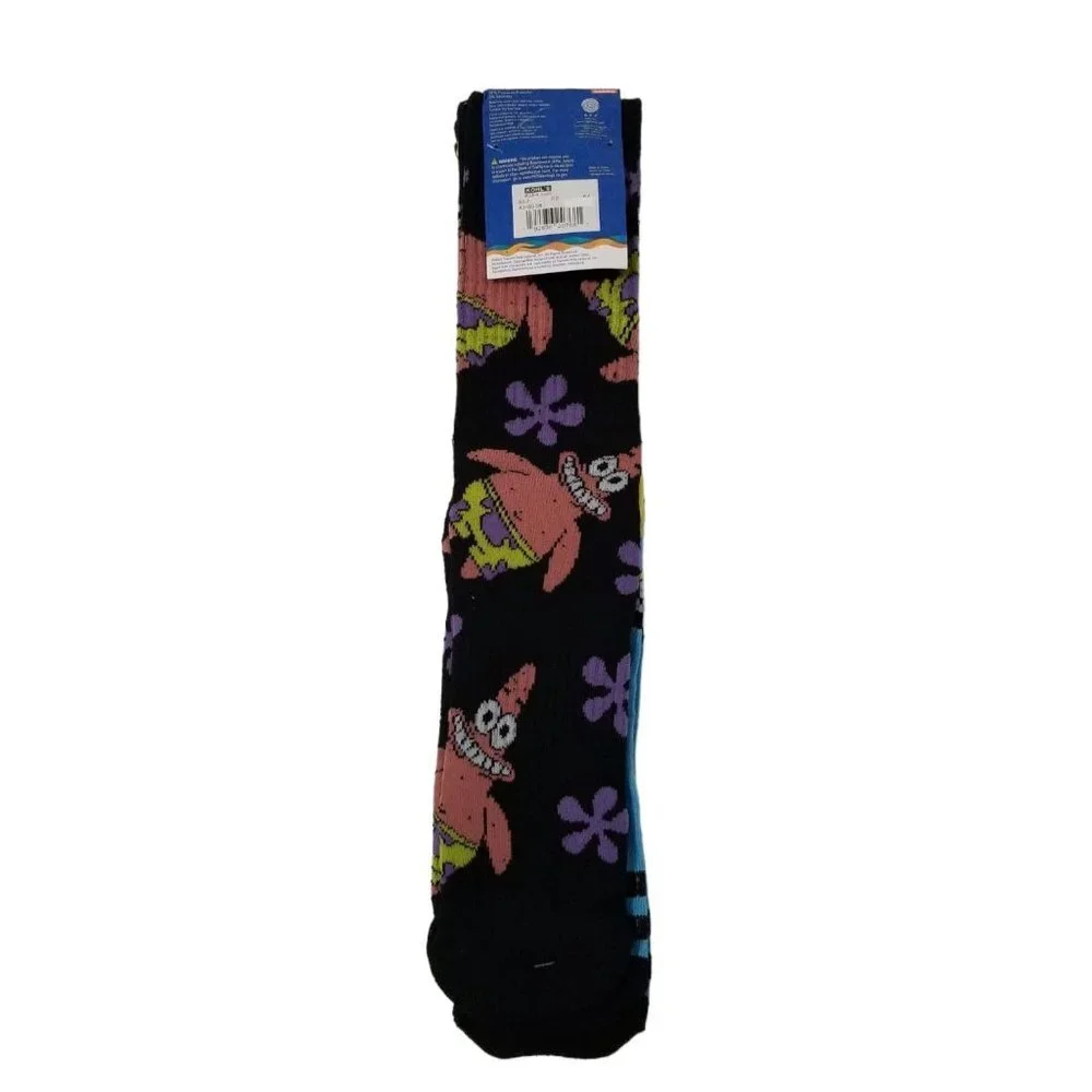 NWT Nickelodeon Sponge Bob Square Pants 2-Pairs UNISEX Casual Crew Socks Size 6-